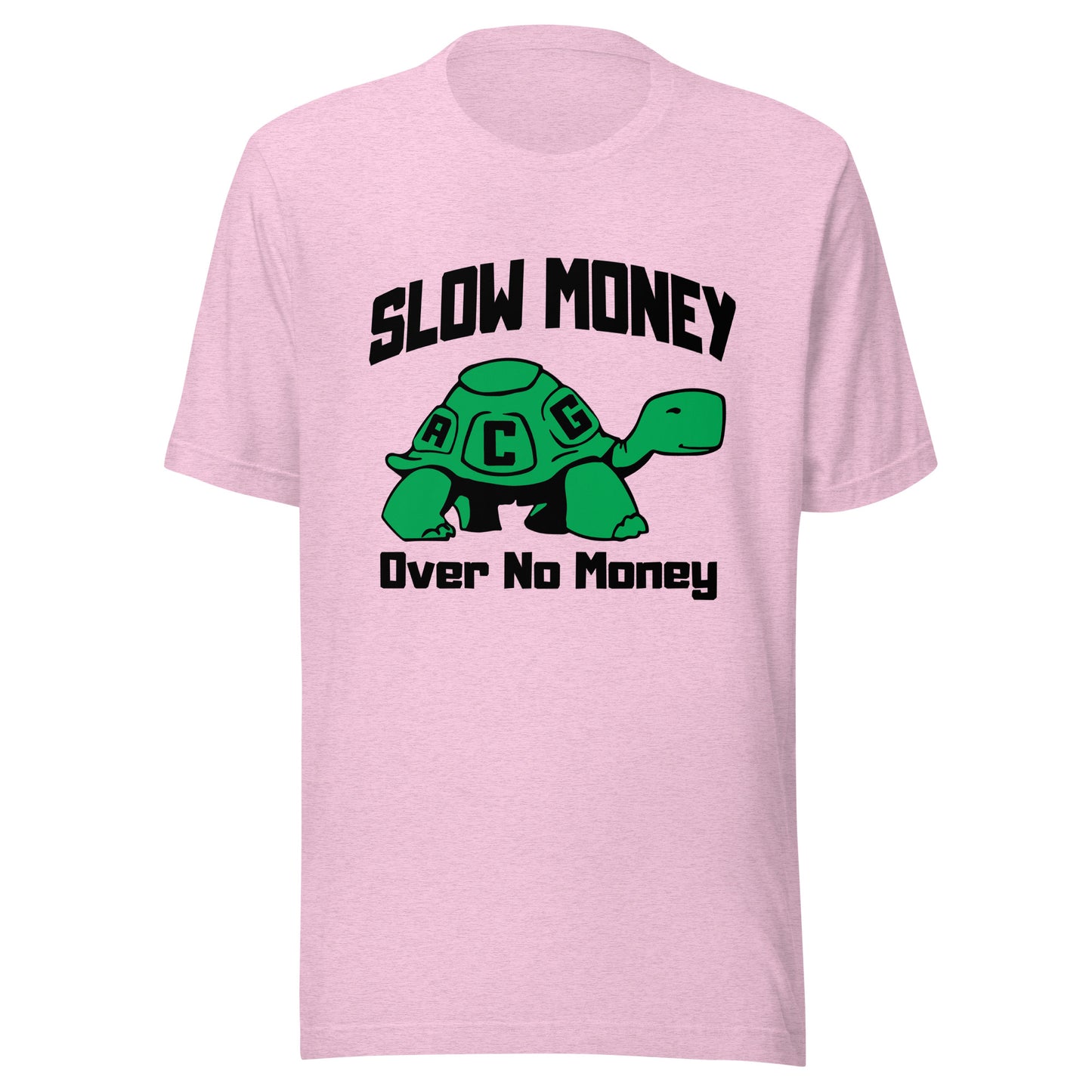 Slow money(black letters) Unisex t-shirt