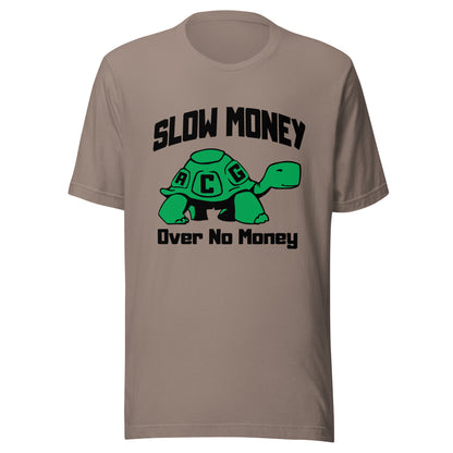 Slow money(black letters) Unisex t-shirt